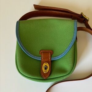 Fossil Canvas Crossbody Bag in Green